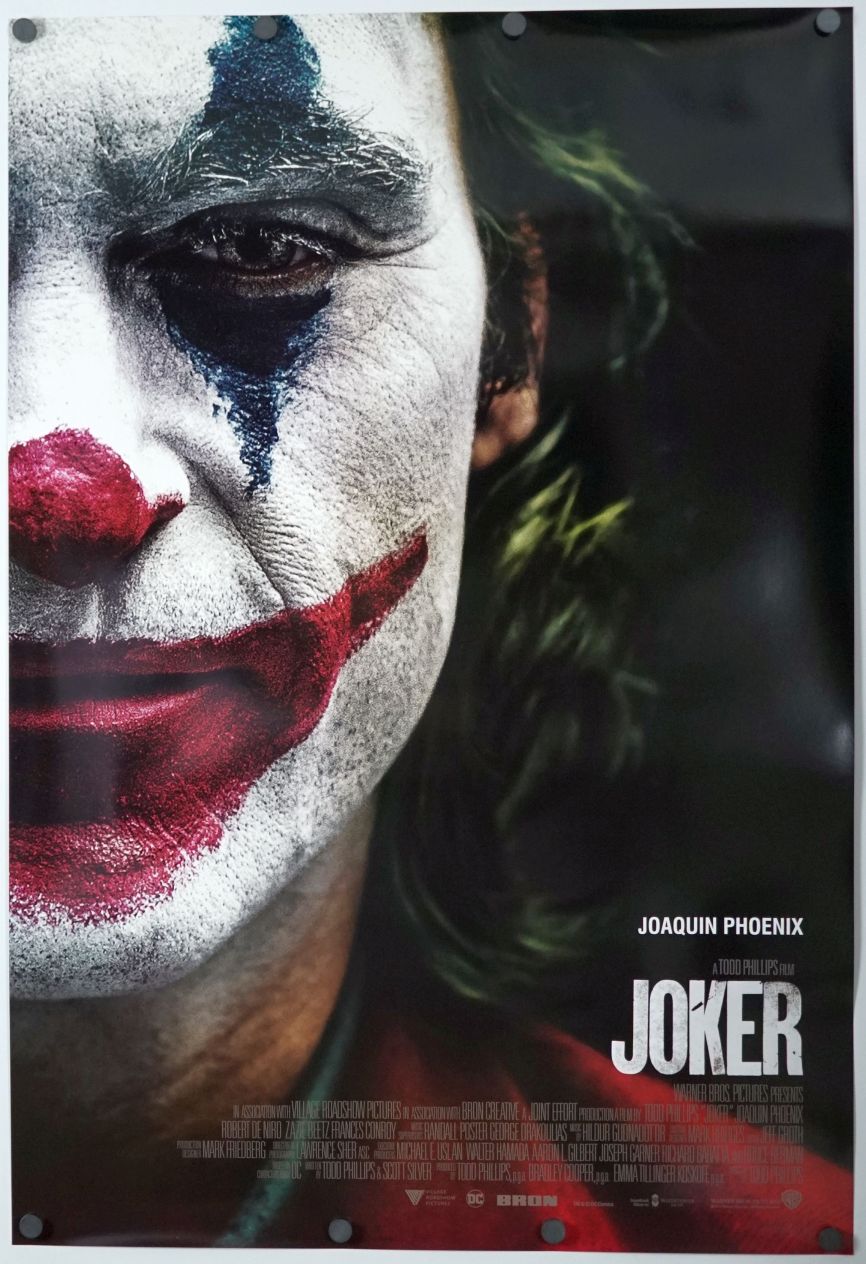 Joker (2019) original theatrical movie poster - International Style D