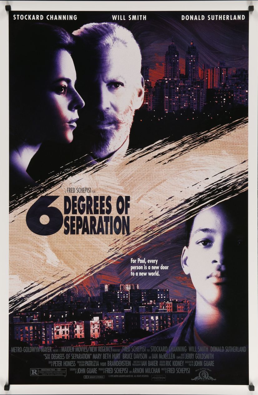 Six Degrees of Separation (1993) original theatrical movie poster - Final