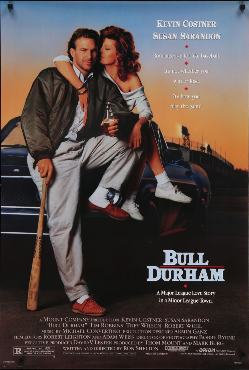Bull Durham (1988) original theatrical movie poster - Final