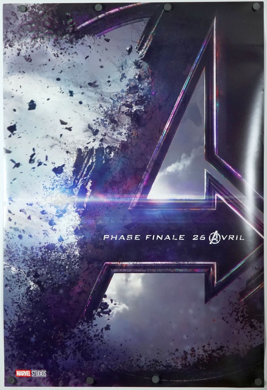 Avengers: Endgame (2019) original theatrical movie poster - Advance - French Language