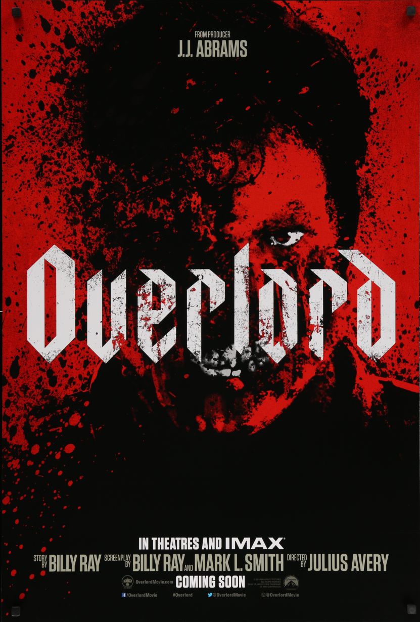 Overlord (2018) original theatrical movie poster - International Advance