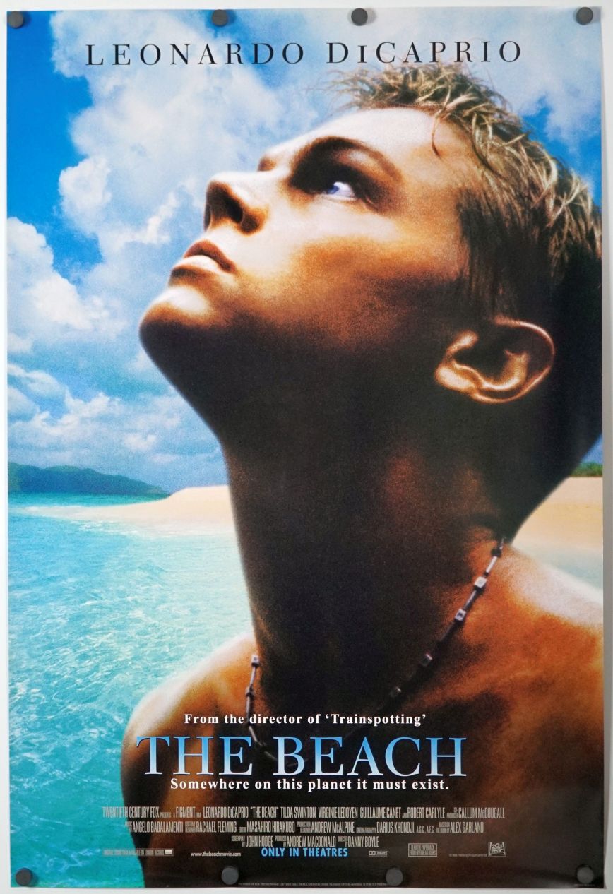 The Beach (2000) original theatrical movie poster - International