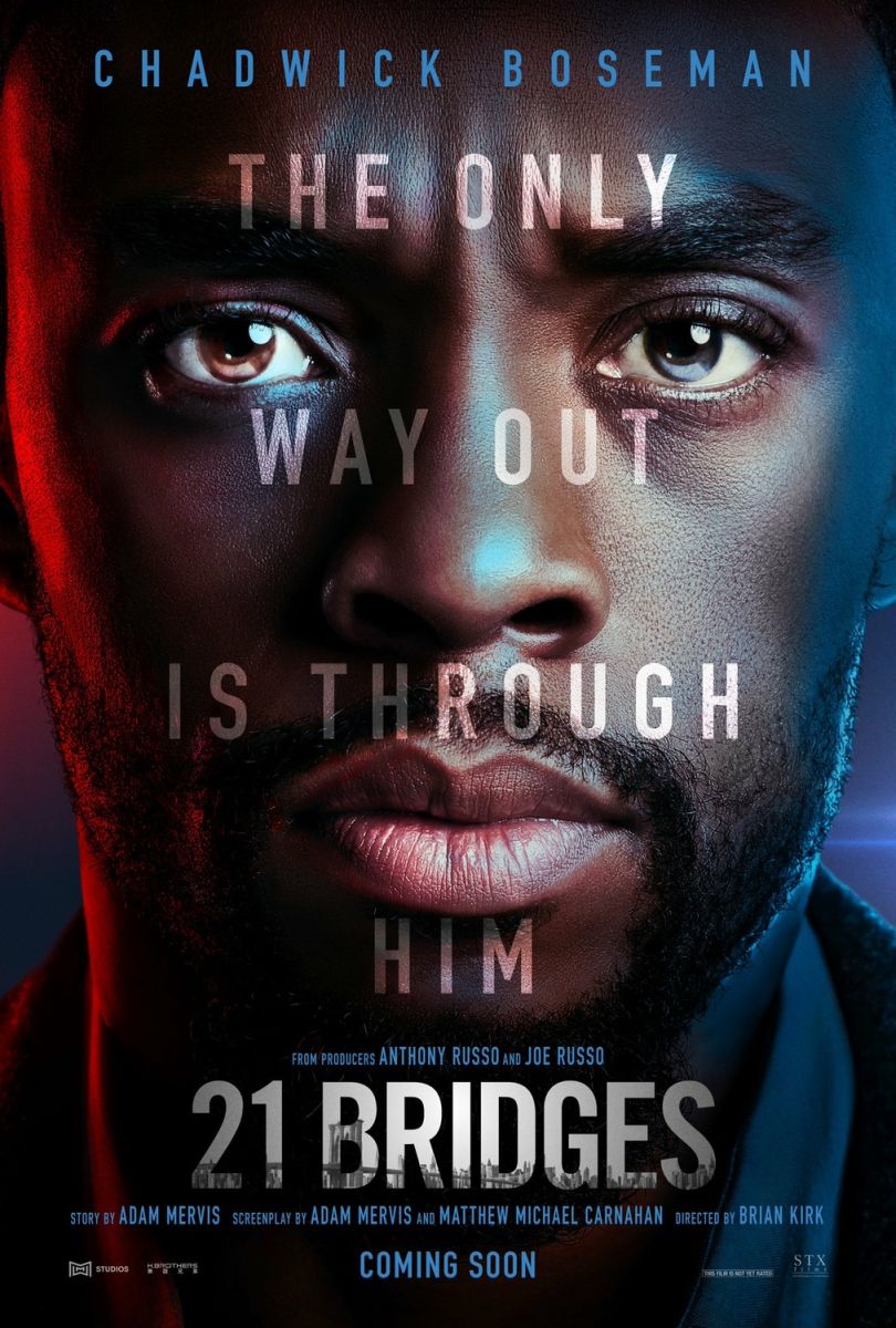 21 Bridges (2019) original theatrical movie poster - Advance