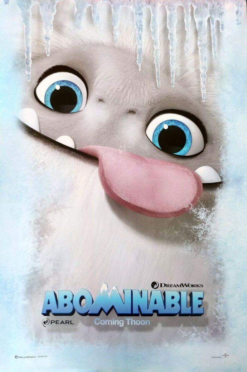 Abominable (2019) original theatrical movie poster - Advance Style B