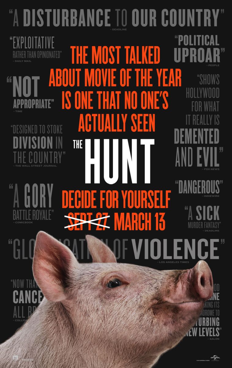 The Hunt (2020) original theatrical movie poster - Final