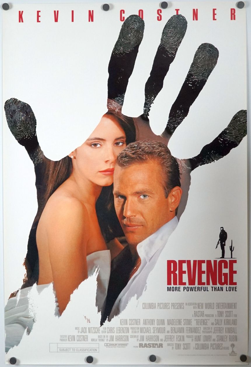 Revenge (1990) original theatrical movie poster - Final