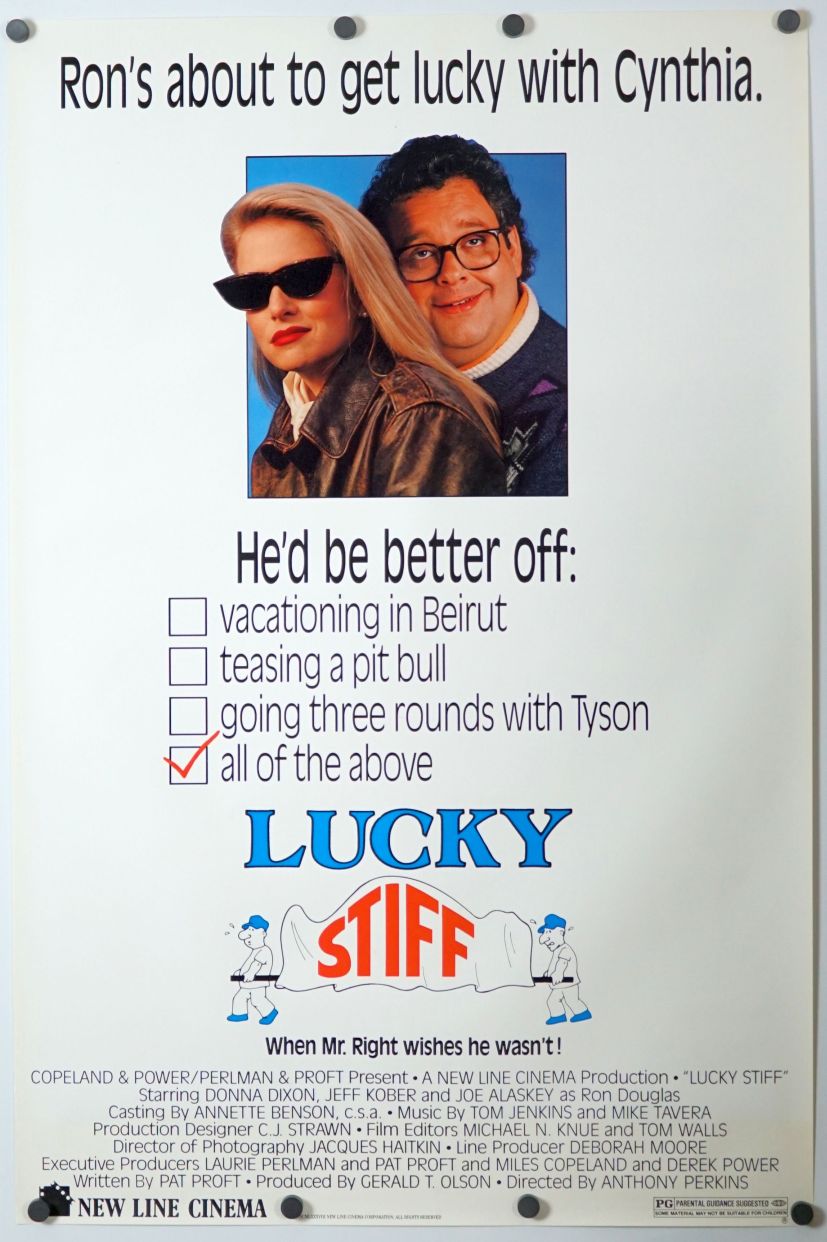 Lucky Stiff (1988) original theatrical movie poster - Final