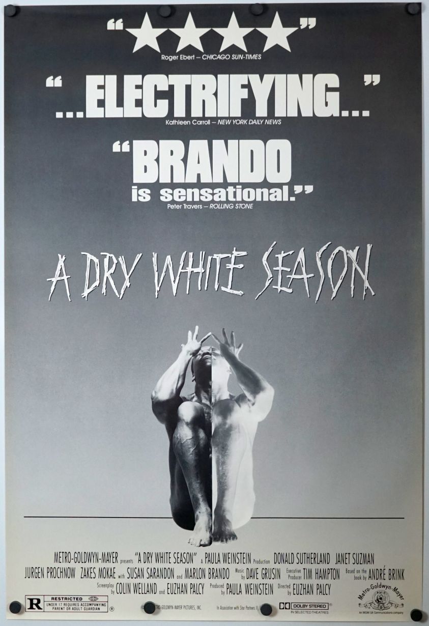 A Dry White Season (1989) original theatrical movie poster - Review