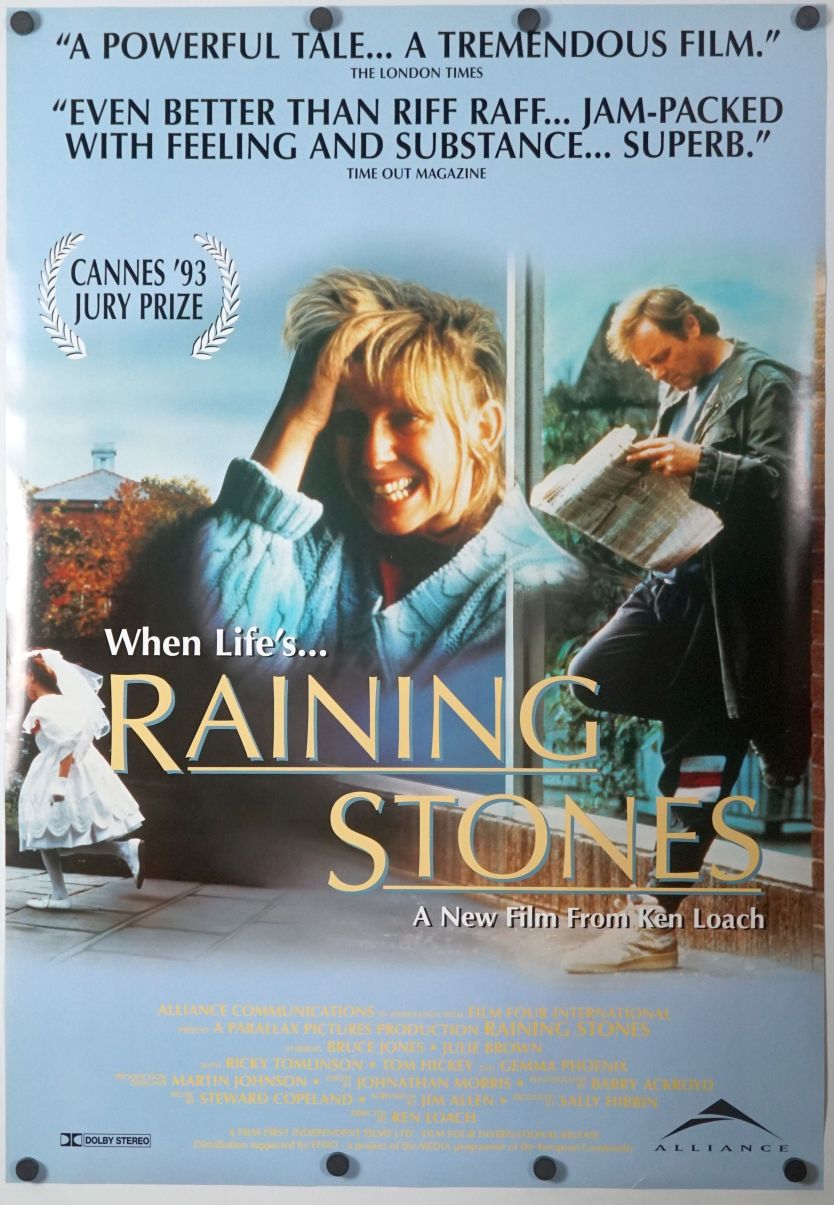 Raining Stones (1993) original theatrical movie poster - Final
