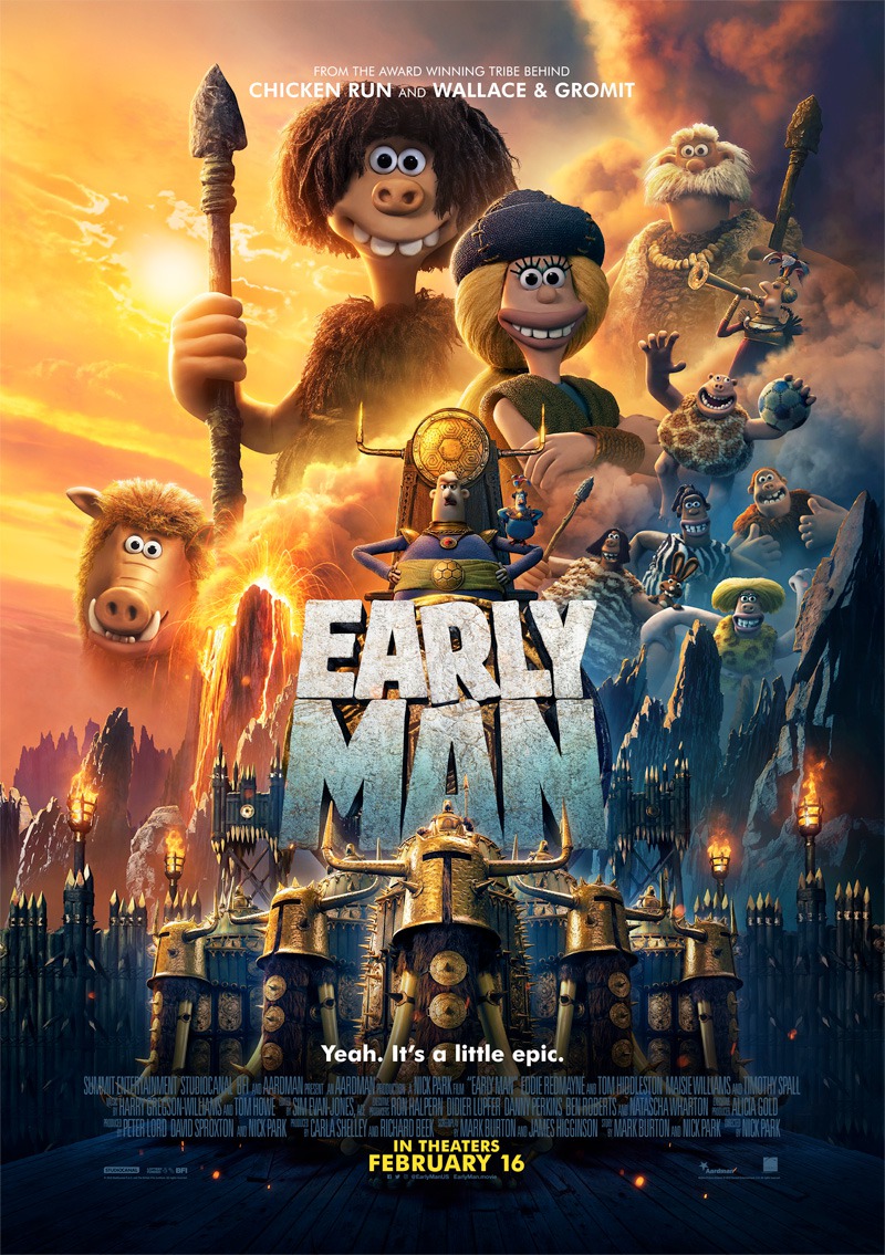 Early Man (2018) original theatrical movie poster - Final