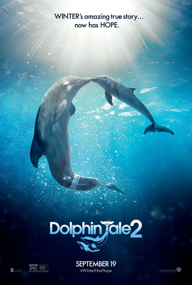 Dolphin Tale 2 (2014) original theatrical movie poster - Advance