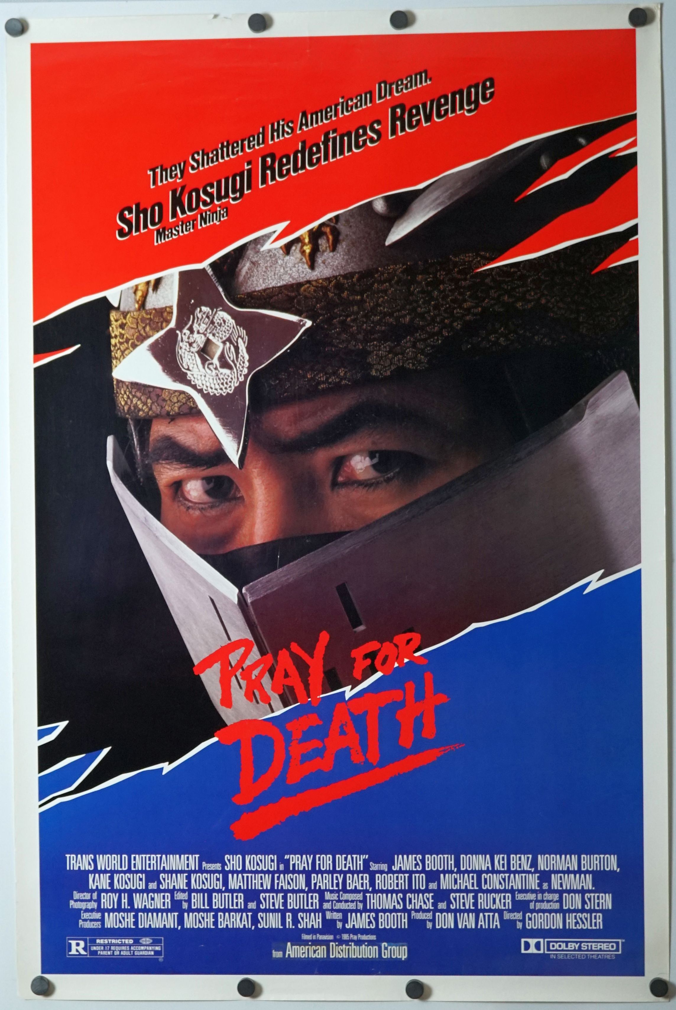 Pray for Death (1985) original theatrical movie poster - Final