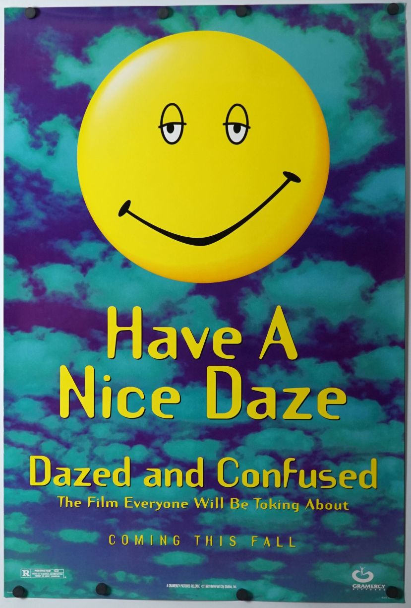 Dazed and Confused (1993) original theatrical movie poster - Advance