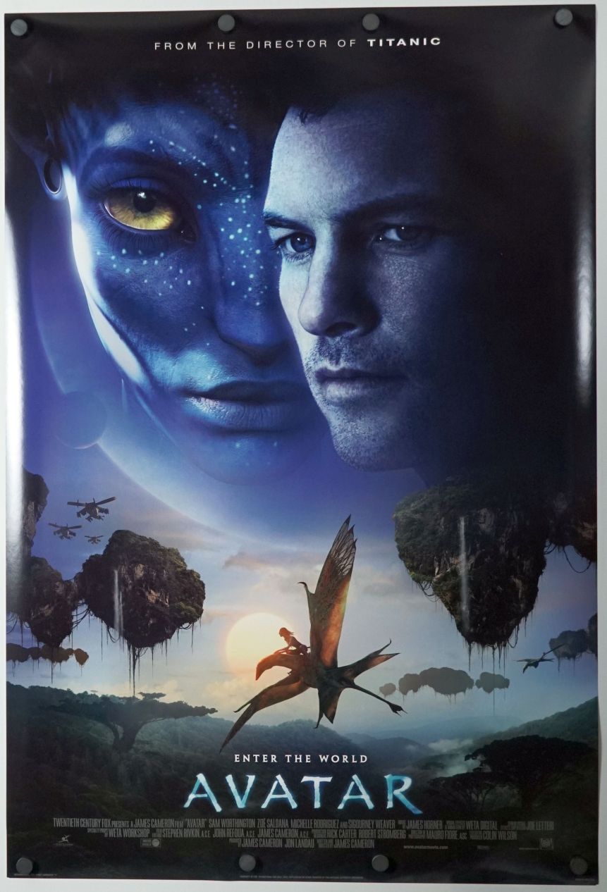 Avatar (2009) original theatrical movie poster - International Final