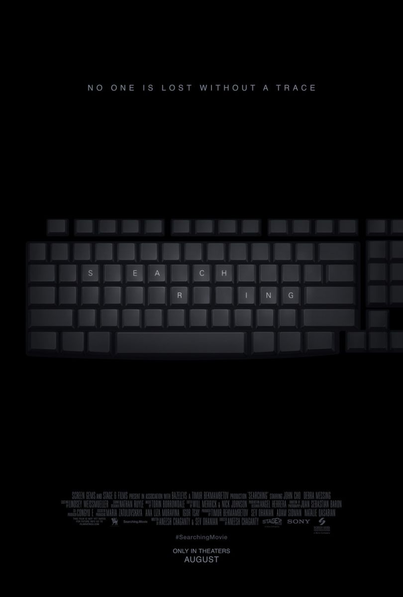 Searching (2018) original theatrical movie poster - Final