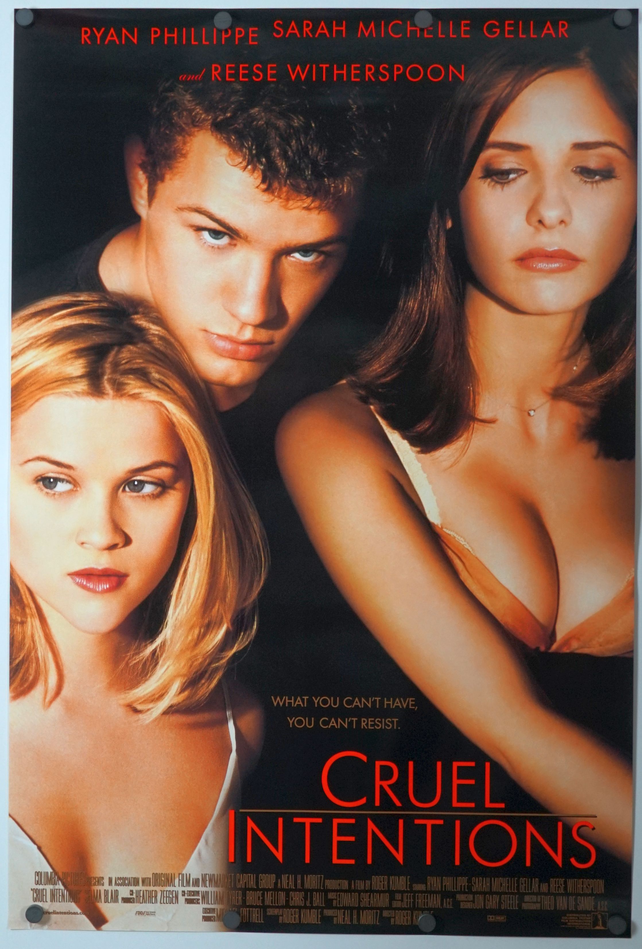 Cruel Intentions (1999) original theatrical movie poster - International