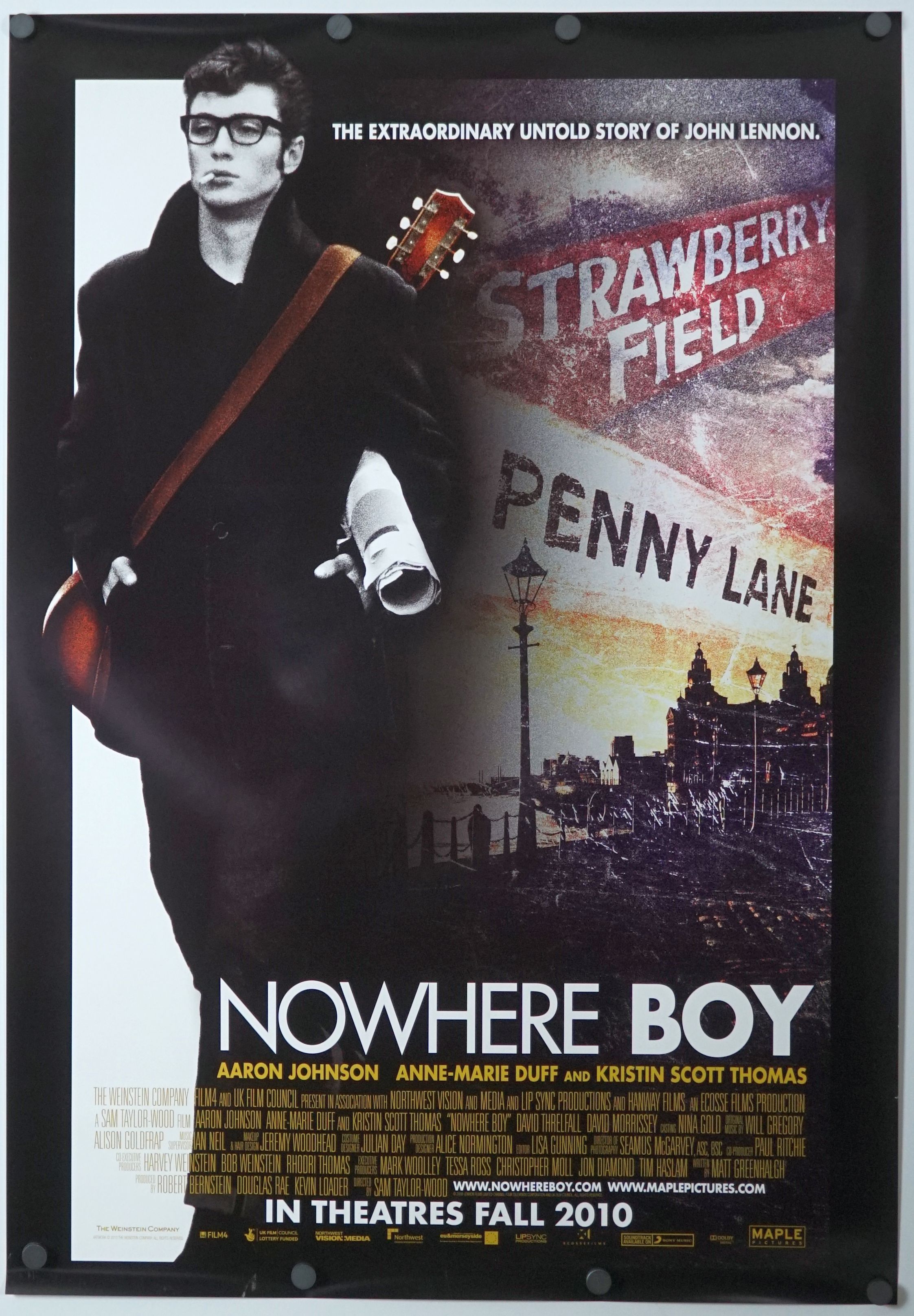 Nowhere Boy (2010) original theatrical movie poster - Style A