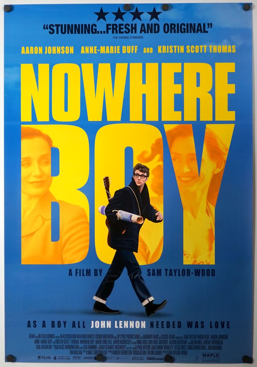 Nowhere Boy (2010) original theatrical movie poster - Style B