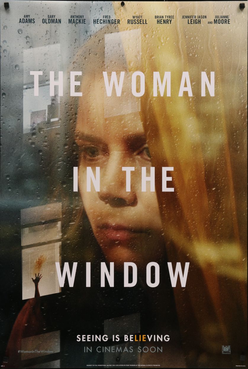 The Woman in the Window (2020) original theatrical movie poster - International Advance