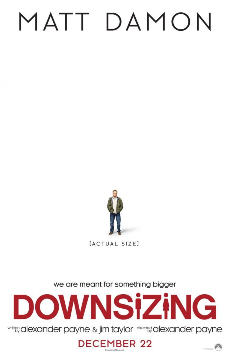 Downsizing (2017) original theatrical movie poster - Advance