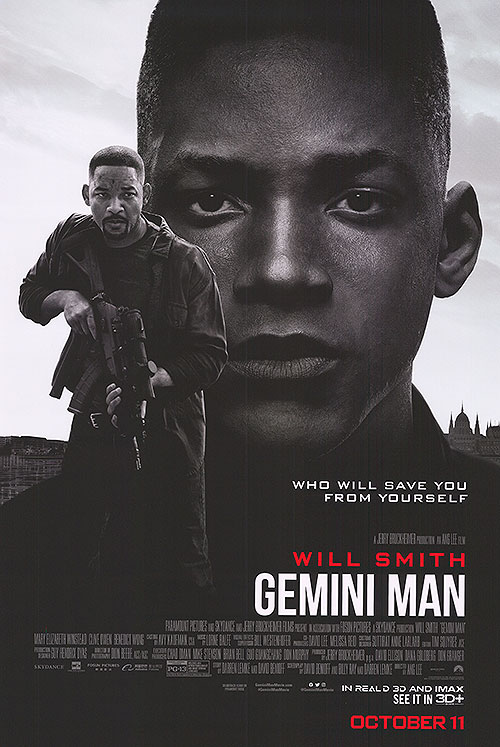 Gemini Man (2019) original theatrical movie poster - Final