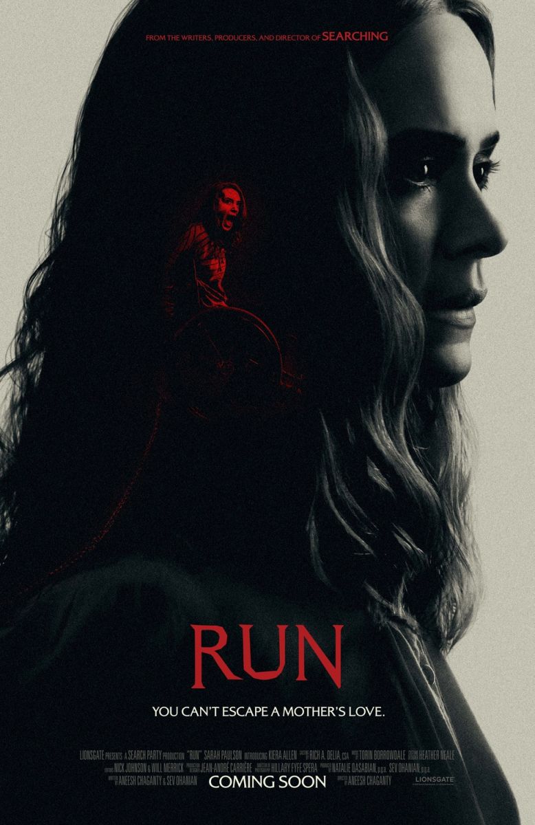 Run (2020) original theatrical movie poster - Advance