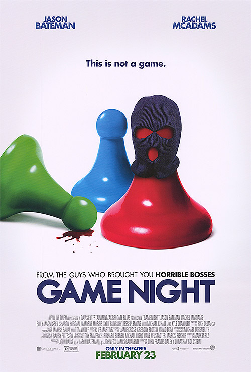 Game Night (2018) original theatrical movie poster - Final