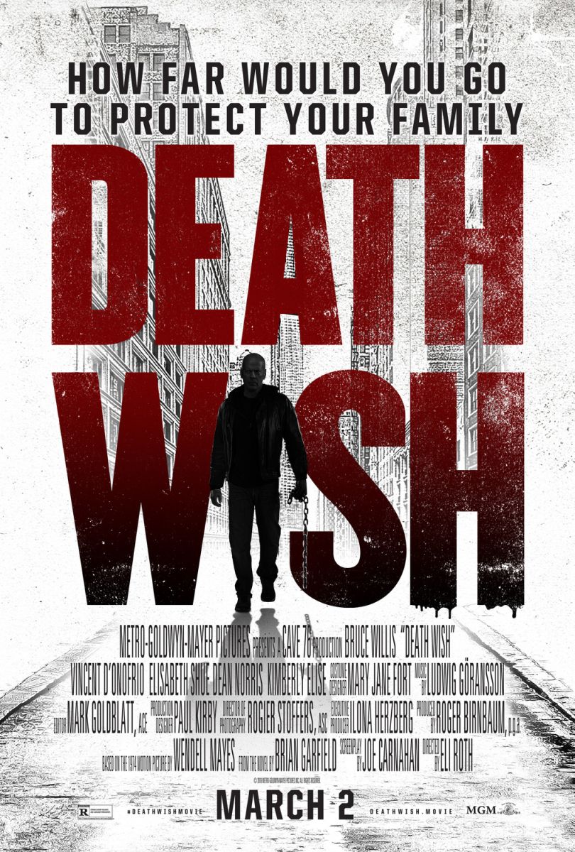 Death Wish (2018) original theatrical movie poster - Final