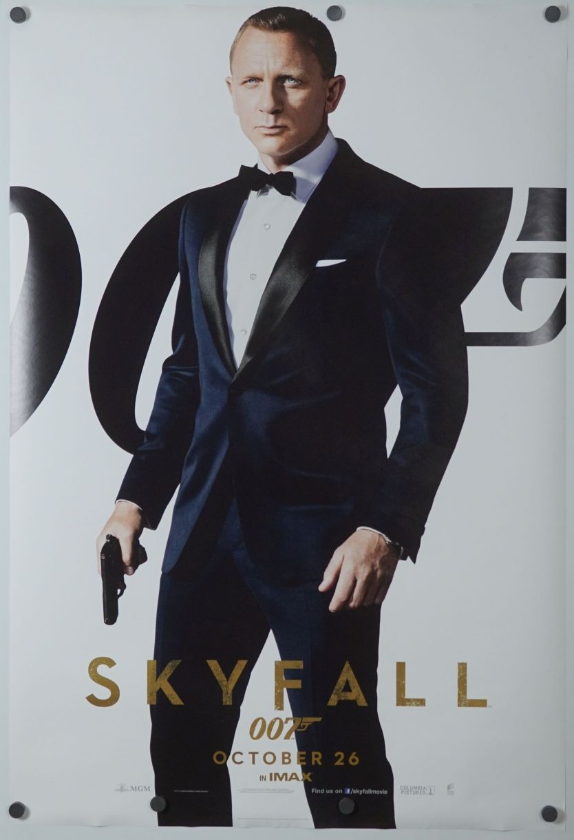 Skyfall (2012) original theatrical movie poster - Advance Style A