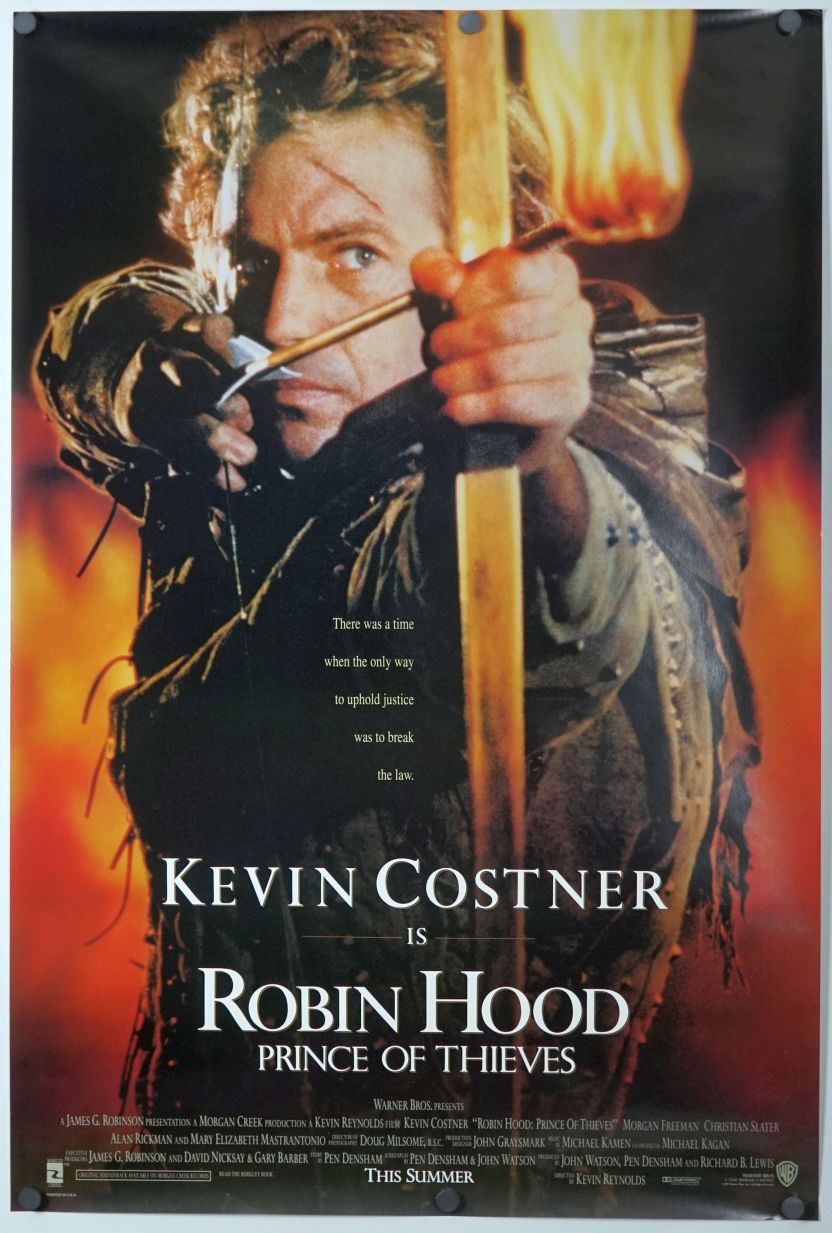 Robin Hood: Prince of Thieves (1991) original theatrical movie poster - International