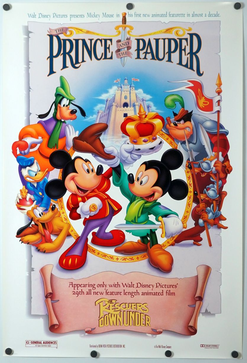 The Prince and the Pauper (1990) original theatrical movie poster - Final