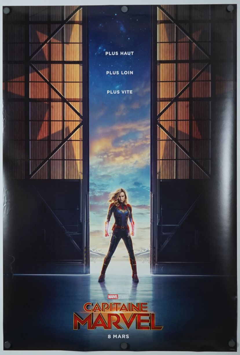 Captain Marvel (2019) original theatrical movie poster - Advance - French Language