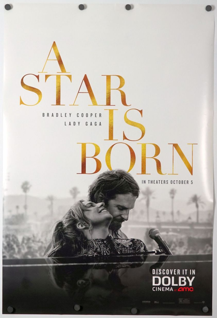 A Star Is Born (2018) original theatrical movie poster - Dolby