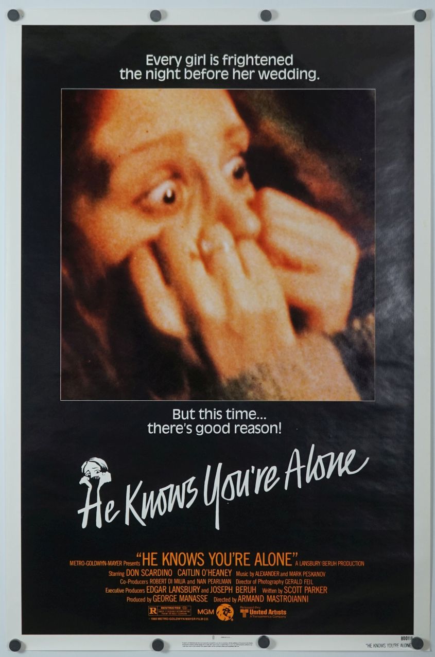 He Knows You're Alone (1980) original theatrical movie poster - Final