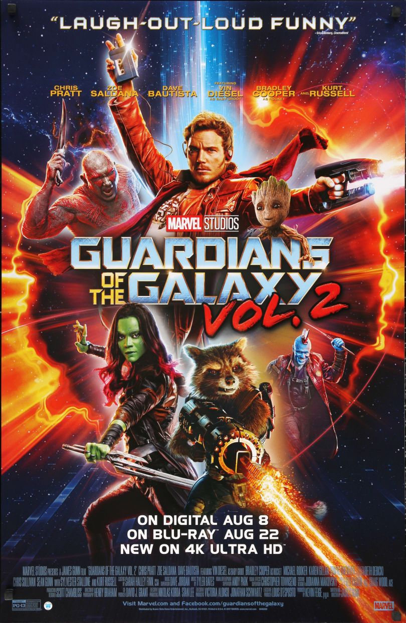 Guardians of the Galaxy Vol. 2 (2017) original theatrical movie poster - Video