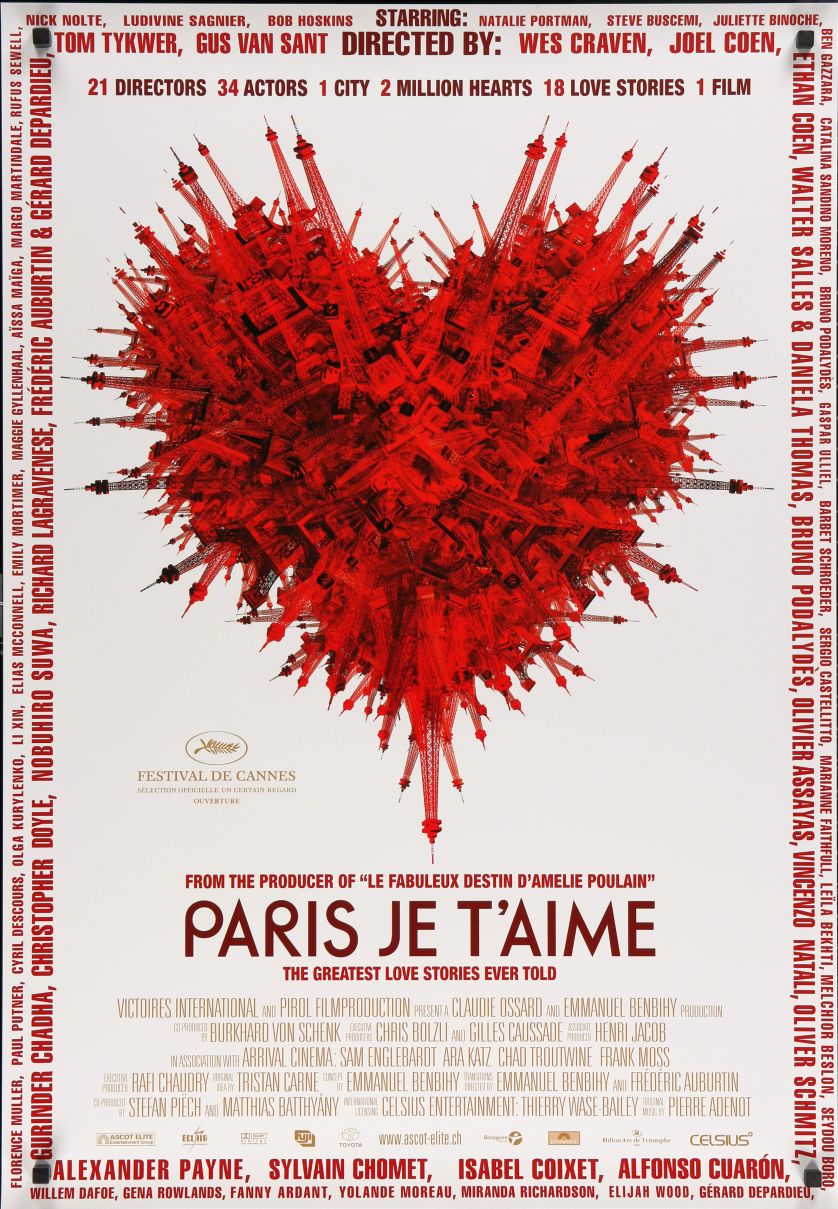 Paris, je t'aime (2007) original theatrical movie poster - Final