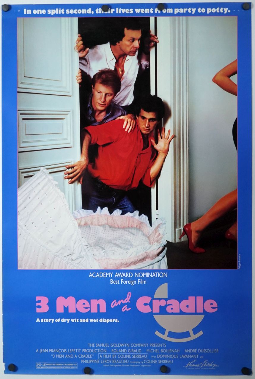 Three Men and a Cradle (1986) original theatrical movie poster - Final