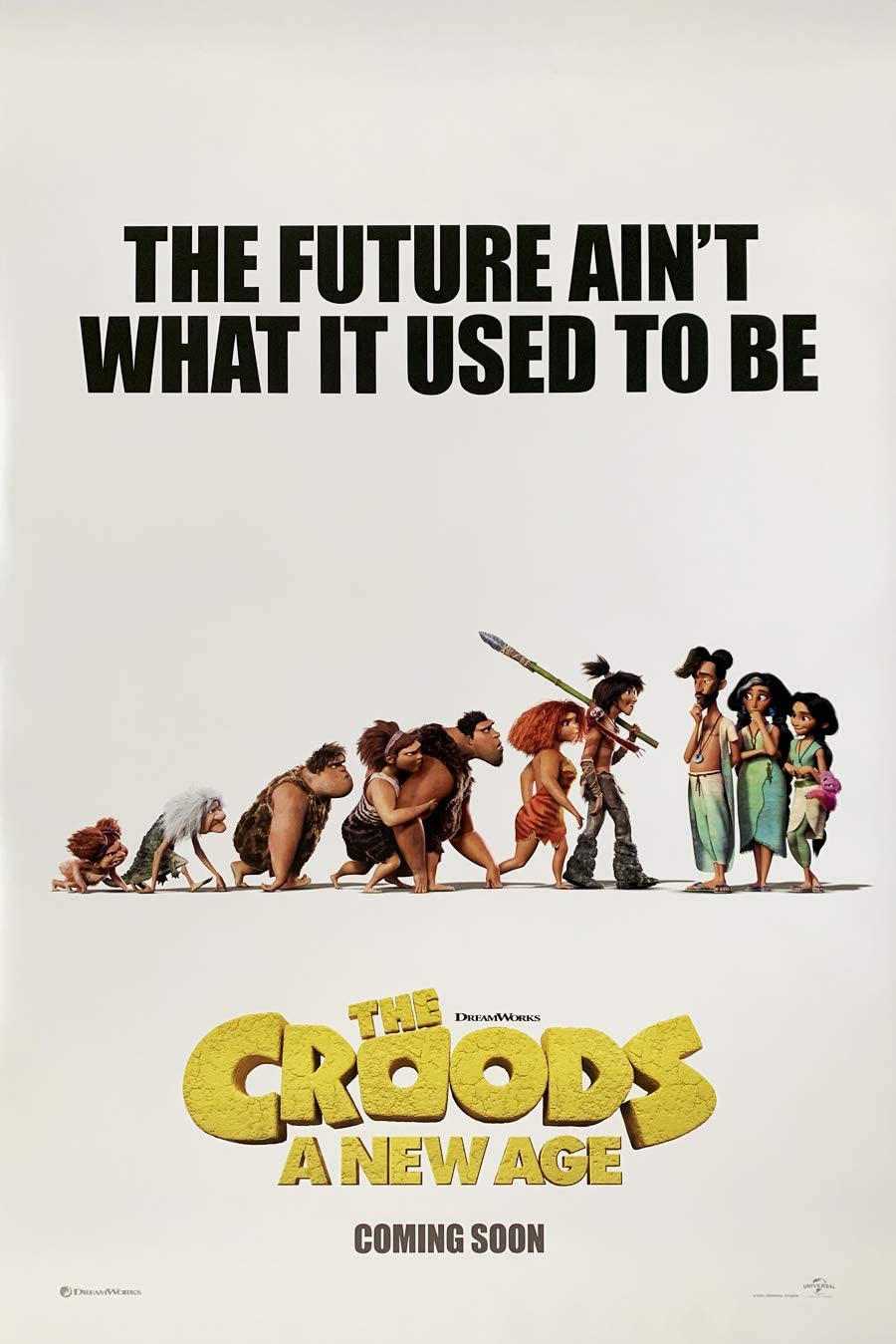 The Croods: A New Age (2020) original theatrical movie poster - International Advance