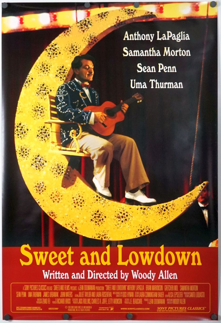 Sweet and Lowdown (1999) original theatrical movie poster - Final