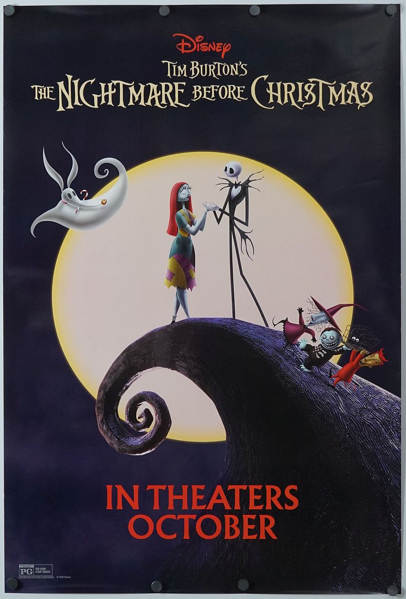 The Nightmare Before Christmas (2020) original theatrical movie poster - Re-Release