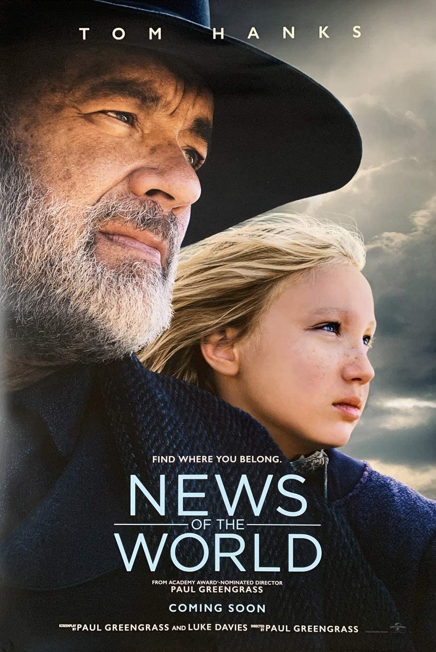 News of the World (2020) original theatrical movie poster - International Advance