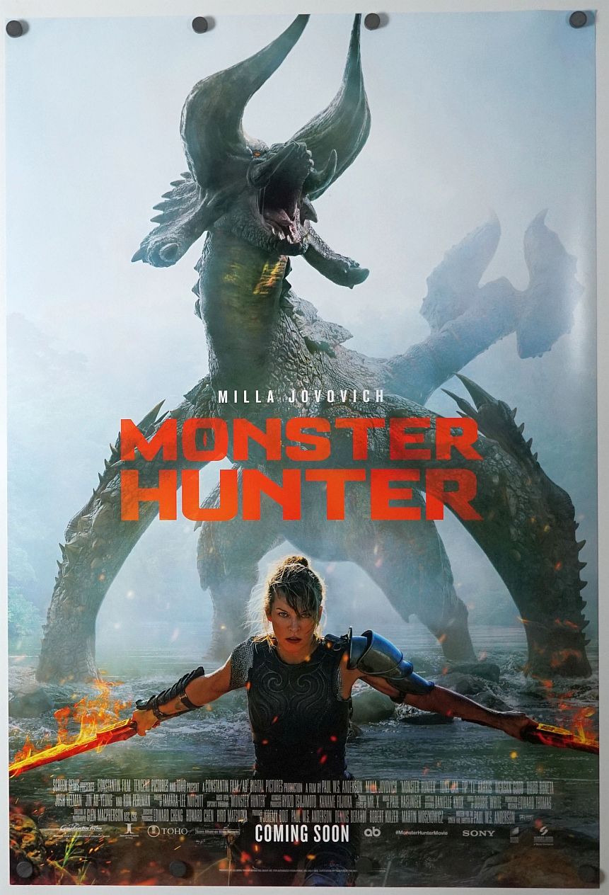 Monster Hunter (2020) original theatrical movie poster - Final