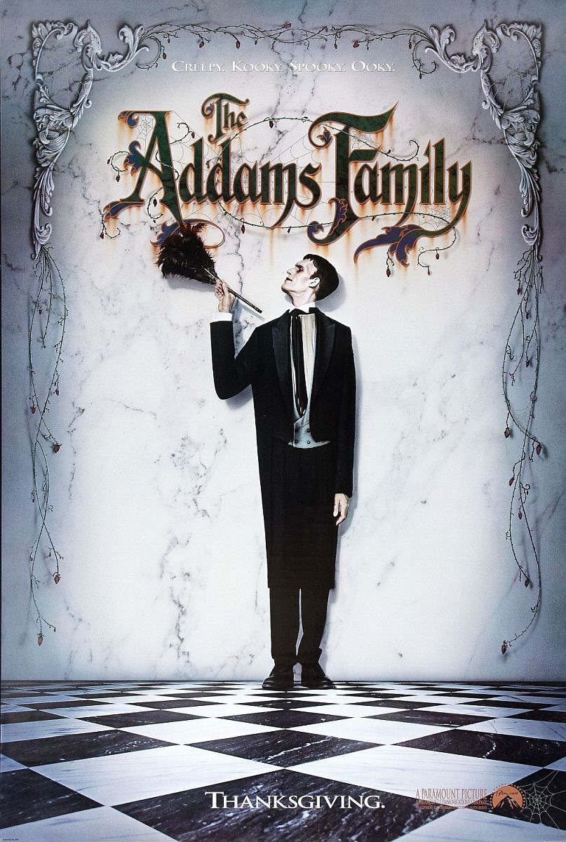 The Addams Family (1991) original theatrical movie poster - Advance