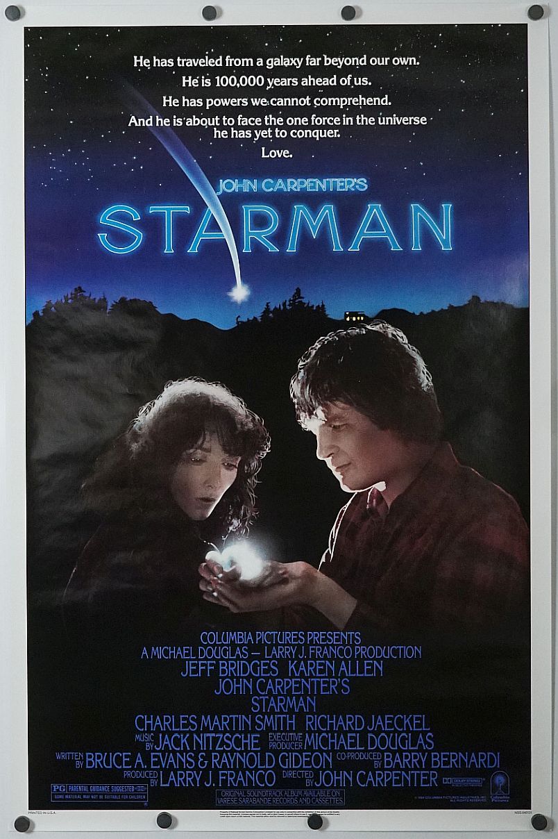 Starman (1984) original theatrical movie poster - Final