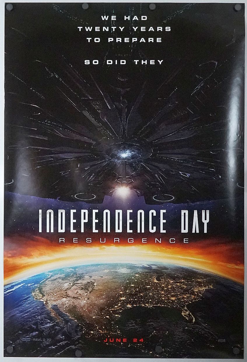 Independence Day: Resurgence (2016) original theatrical movie poster - Advance