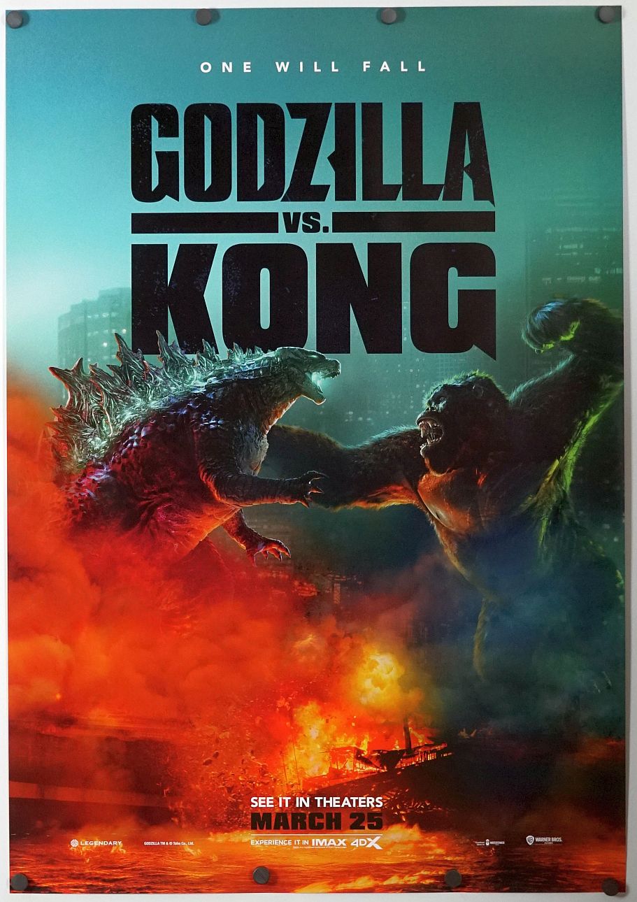 Godzilla vs. Kong (2021) original theatrical movie poster - International Advance