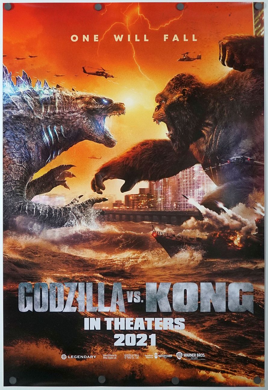 Godzilla vs. Kong (2021) original theatrical movie poster - International Advance B