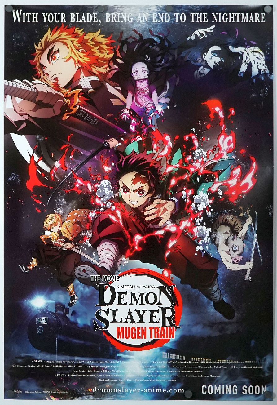 Demon Slayer the Movie: Mugen Train (2021) original theatrical movie poster - International Advance