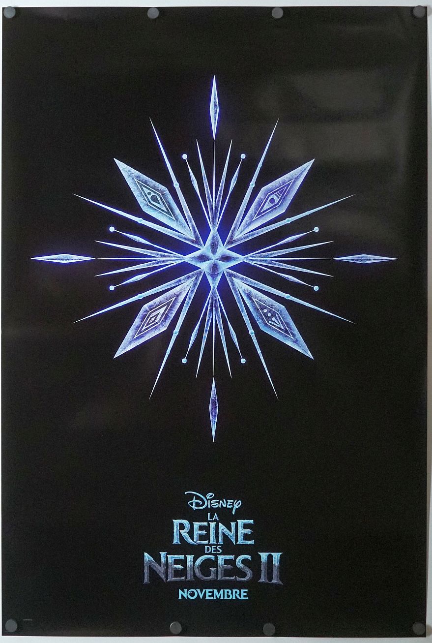 Frozen II (2019) original theatrical movie poster - Advance - French Language