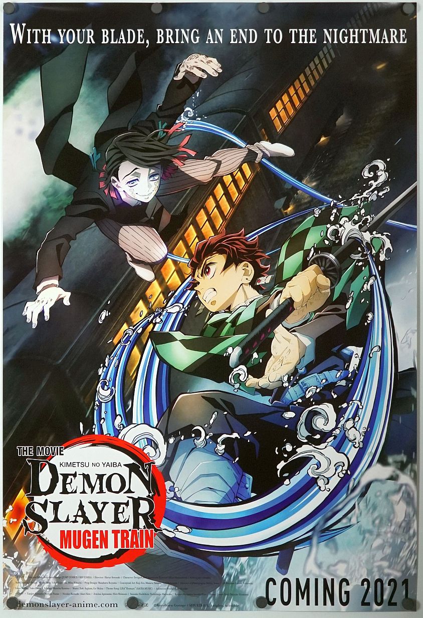 Demon Slayer the Movie: Mugen Train (2021) original theatrical movie poster - International Advance B